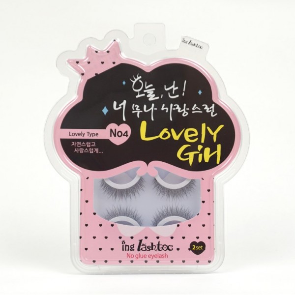 No Glue Eyelashes, Lovely Girl - Ing Lashtoc | BIO Boutique 